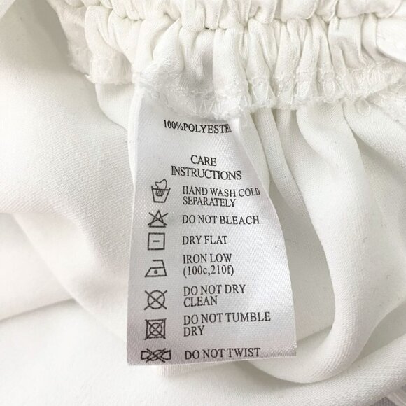 NWT MOTEL PALILA IVORY WHITE SATIN CINCHED MINI DRESS - XS - Picture 10 of 10